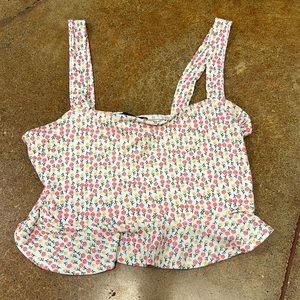 Forever 21 Flowered Tank Top